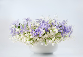 Spring flowers in vase