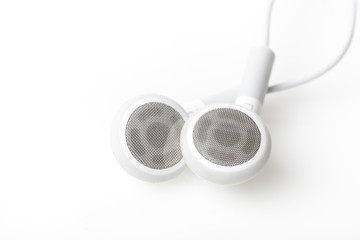 White ear buds