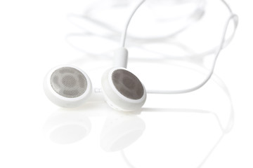 White ear buds