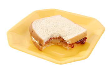 Peanut butter and jelly sandwich