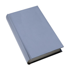 Blue, plain book for graphic design