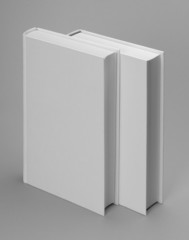 Plain white books for design layout