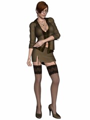 Fototapeta premium Hot sexy teacher