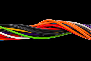Multicolored computer cable
