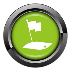 Picto, internet, bouton, golf, green, sport, pelouse, balle
