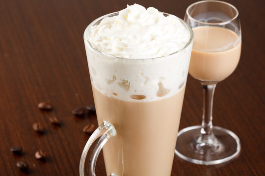 coffee with cream liqueur