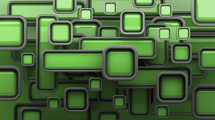Abstract 3D background for company presentation green