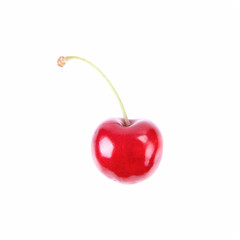 Cherry fruit on a white background