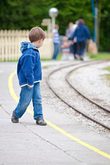 Waiting for train