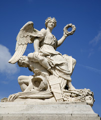 Paris - statue of angel from gate of Versailles palace