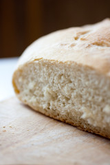 homemade bread sliced