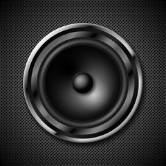 speaker on perforated plate