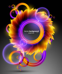 Abstract background with lights