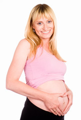 healthy pregnant woman