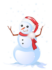Happy snow man