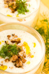 Tarator - traditional bulgarian cold summer soup