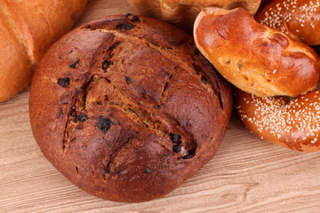 bakery on wooden table