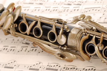 Naklejka premium TASTI DI GLARINETTO