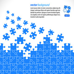 Puzzle pieces vector design