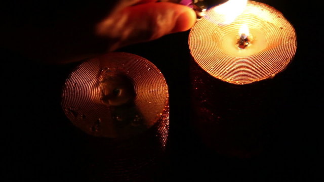 man burning candle 3, shooting Canon 5D MarkII