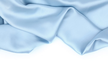 blue satin isolated