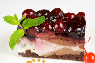 Chocolate Cake with cherry