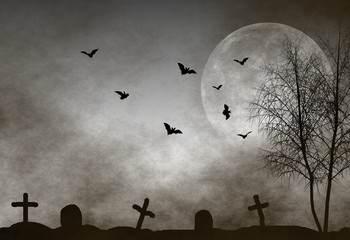 Halloween night background