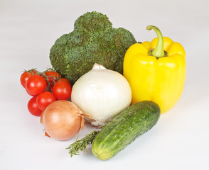 Fresh and juicy vegetables