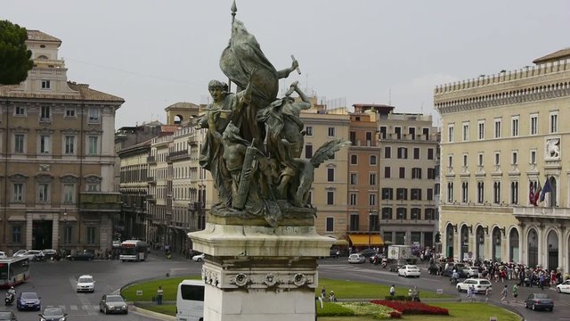 Roma, piazza Venezia, veduta