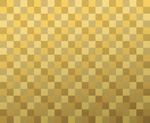 チェック柄のゴールドの背景