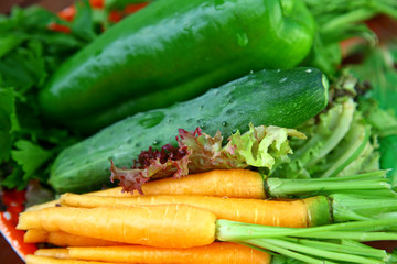 Fresh summer vegetables
