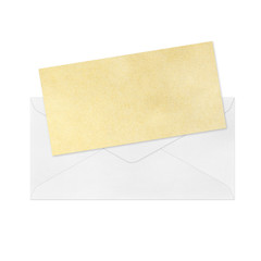 isolated Vintage Envelope