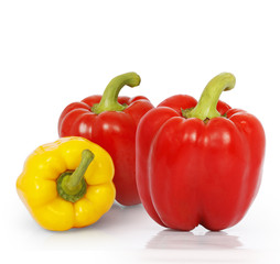 Red and yellow sweet pepper