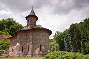 Fototapeta na wymiar Prislop holy monastery in Romania