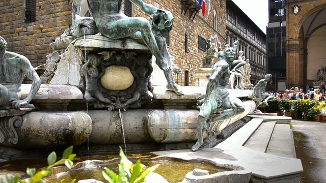 firenze, fontana del nettuno