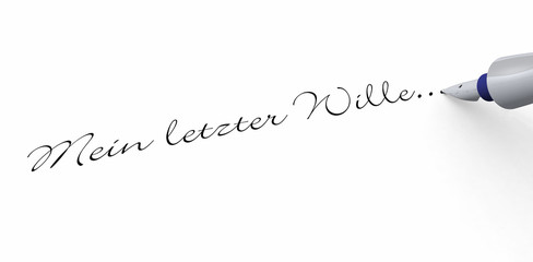 Stift Konzept - Mein letzter Wille...