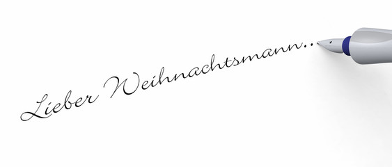Stift Konzept - Lieber Weihnachtsmann