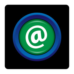 Internet, bouton, logo, picto, arobase, signal, at, toile