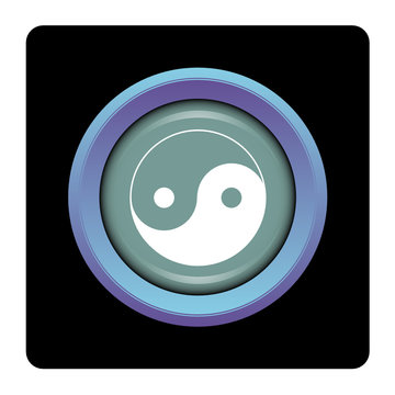 Internet, bouton, logo, picto, ying, yang, oppos&eacute;, contraire