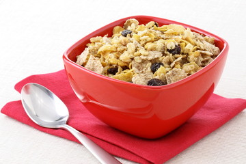 healthy muesli breakfast