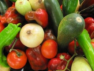 Hortalizas para el gazpacho.