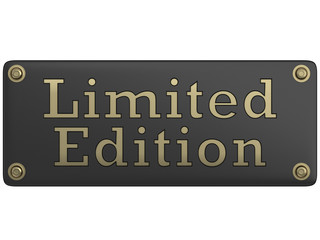Limited Edition Schild gold gummi