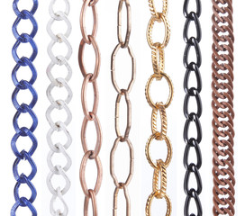 various collection of metal chain