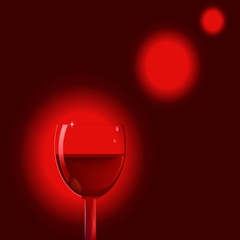 a glass of wine