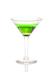 Green martini Cocktail drink