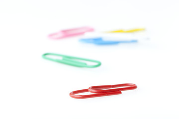 A colorful paper clip