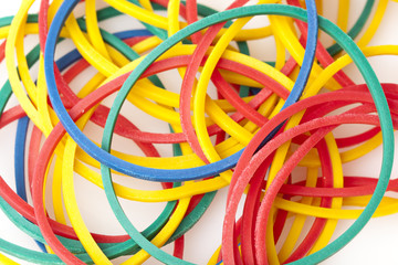 Colorful rubber bands