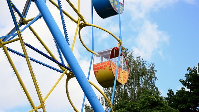 Children's Carousel at the blue sky