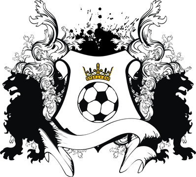 heraldic soccer lion crest4