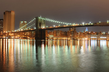 Night Brooklyn bridge